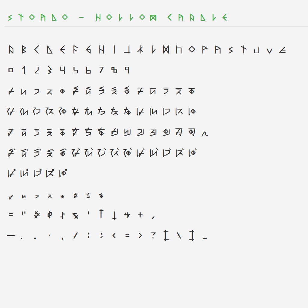 フォント「ストルド文字」