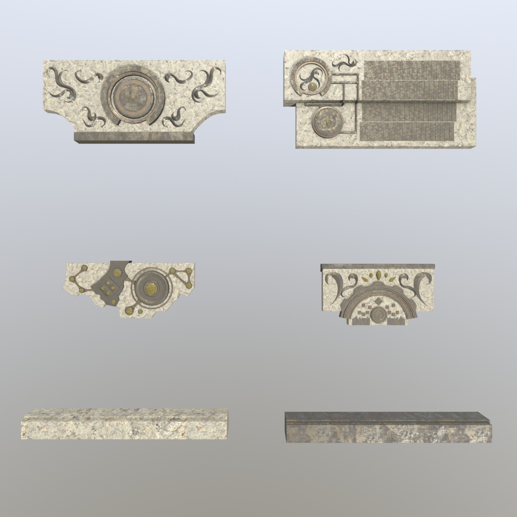 3Dモデル「廃れた世界の資材セット10」