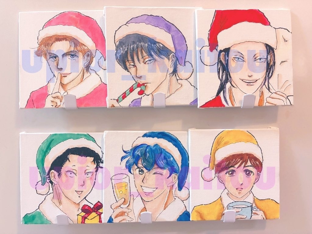 クリスマスいつメンミニキャンバス