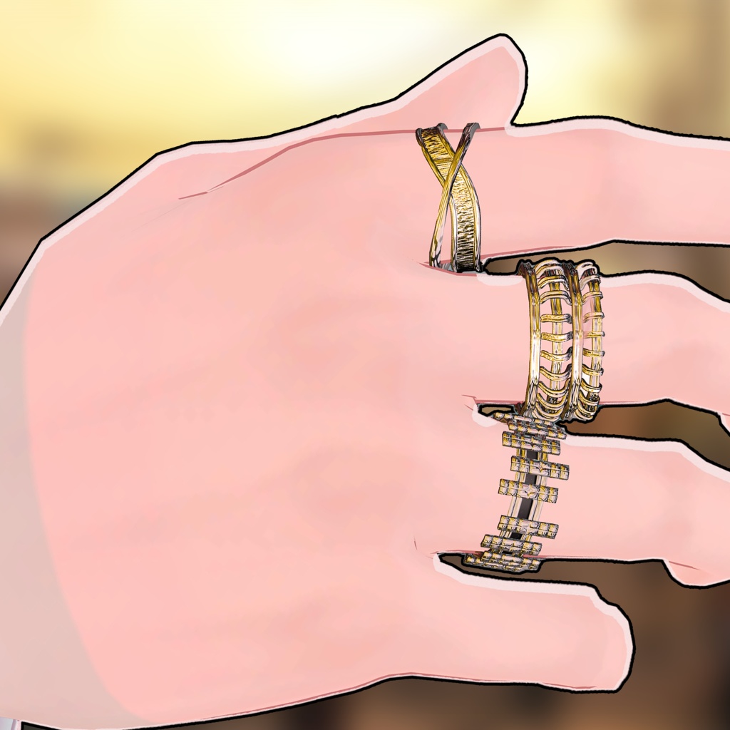 3リングセット【MERIEL TOKYO】