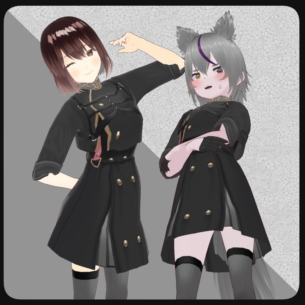 かっこいい!軍服ワンピース