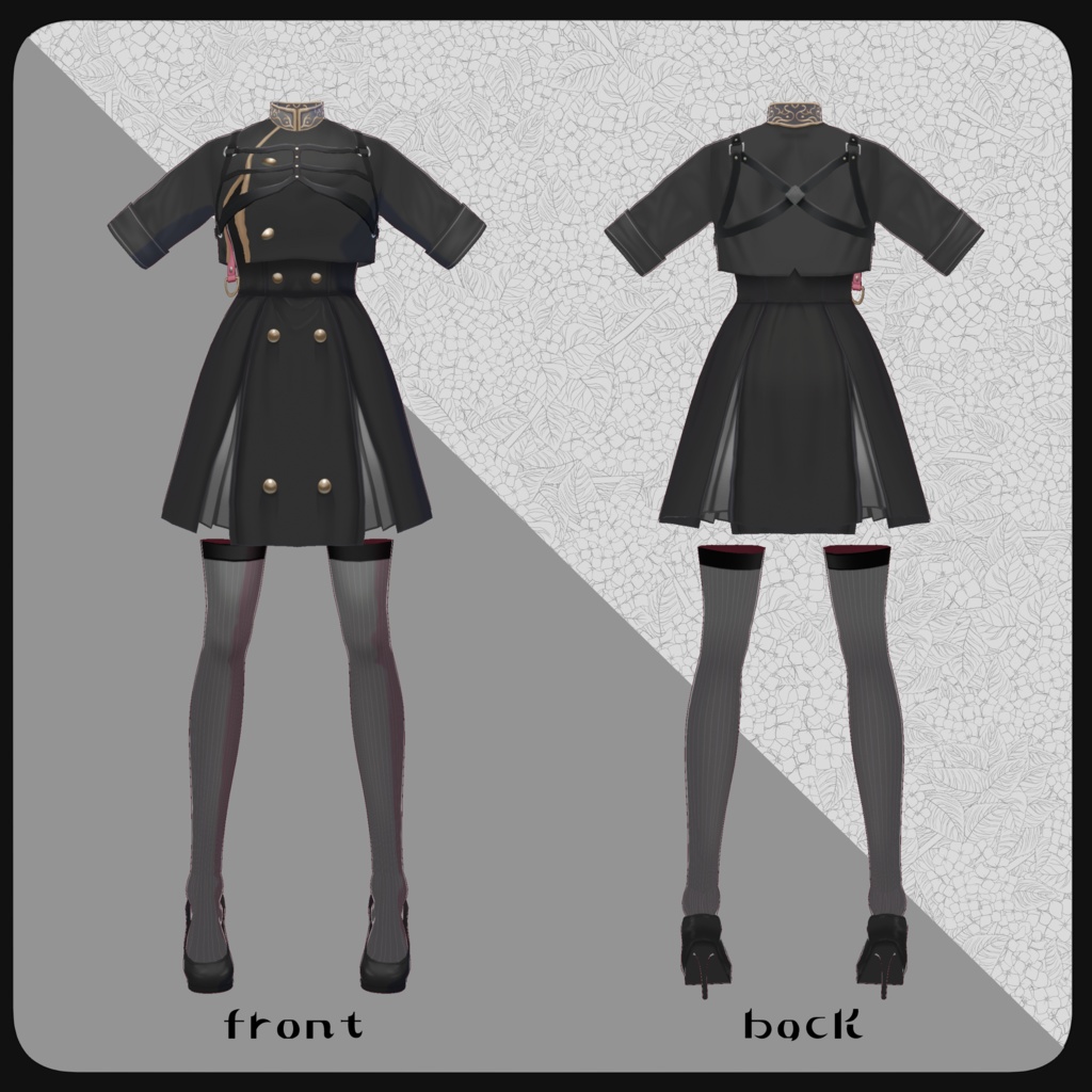 かっこいい!軍服ワンピース