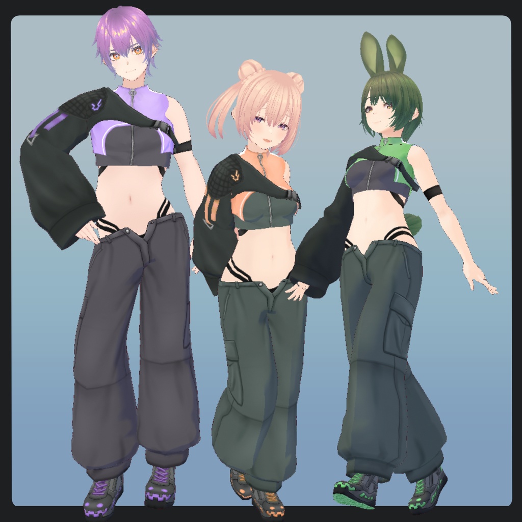 #VRoid サイバーパンク風ダンス衣装