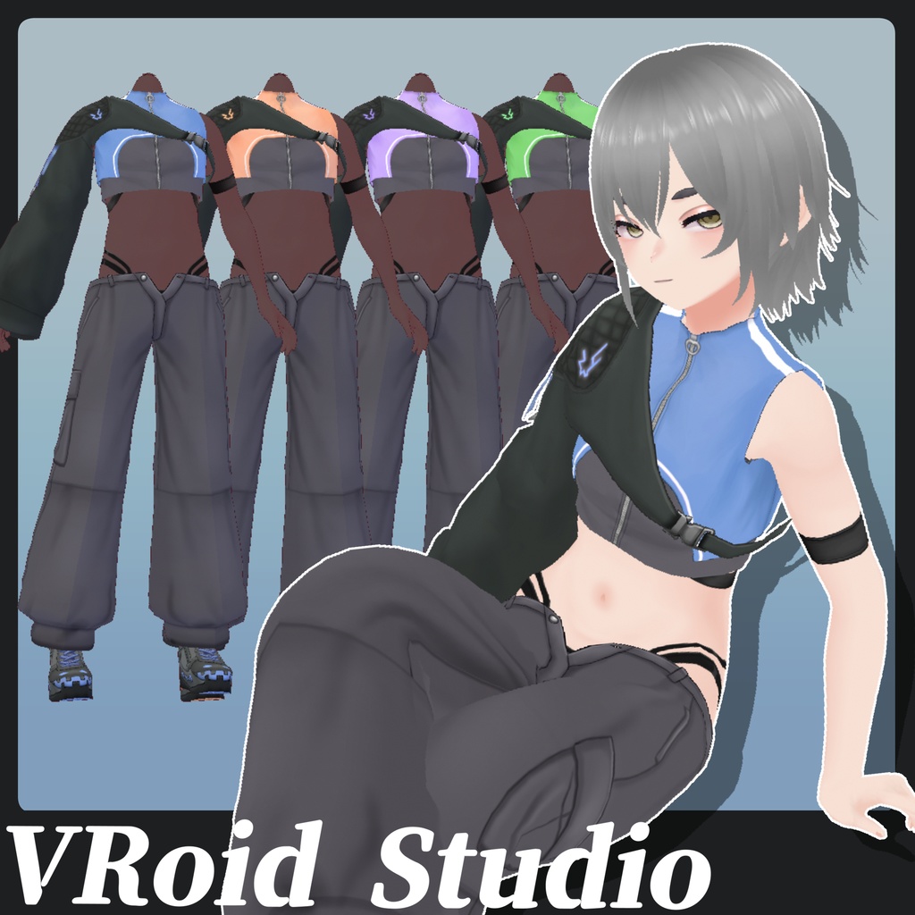 #VRoid サイバーパンク風ダンス衣装