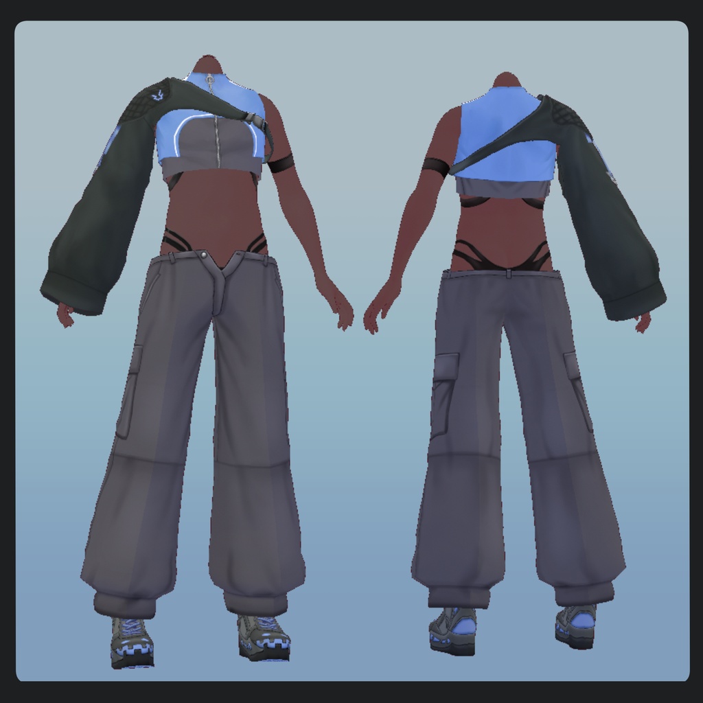 #VRoid サイバーパンク風ダンス衣装