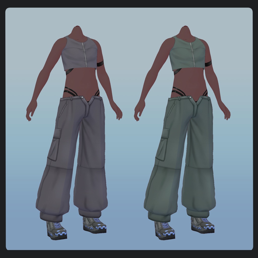 #VRoid サイバーパンク風ダンス衣装