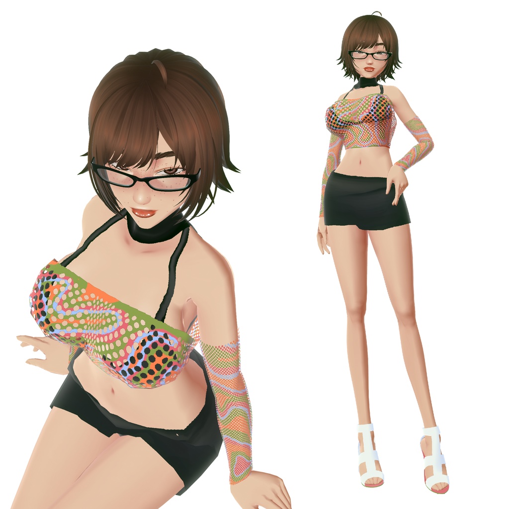 Free California Beach Girl VRoid Base