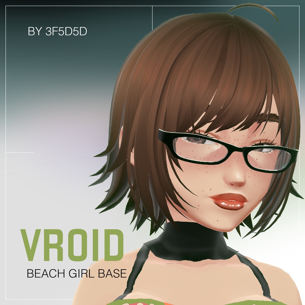 Free California Beach Girl VRoid Base