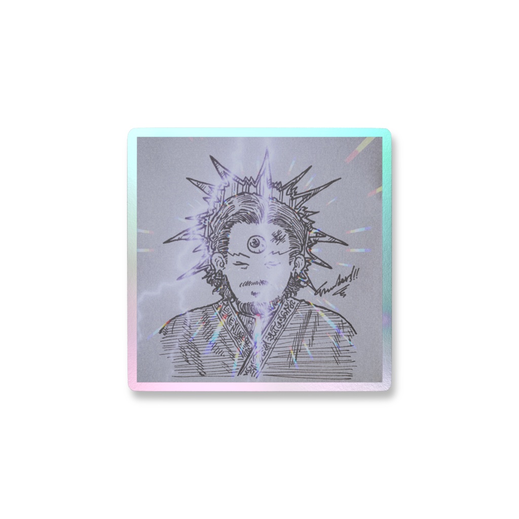 「視師吾流」オーロラステッカー