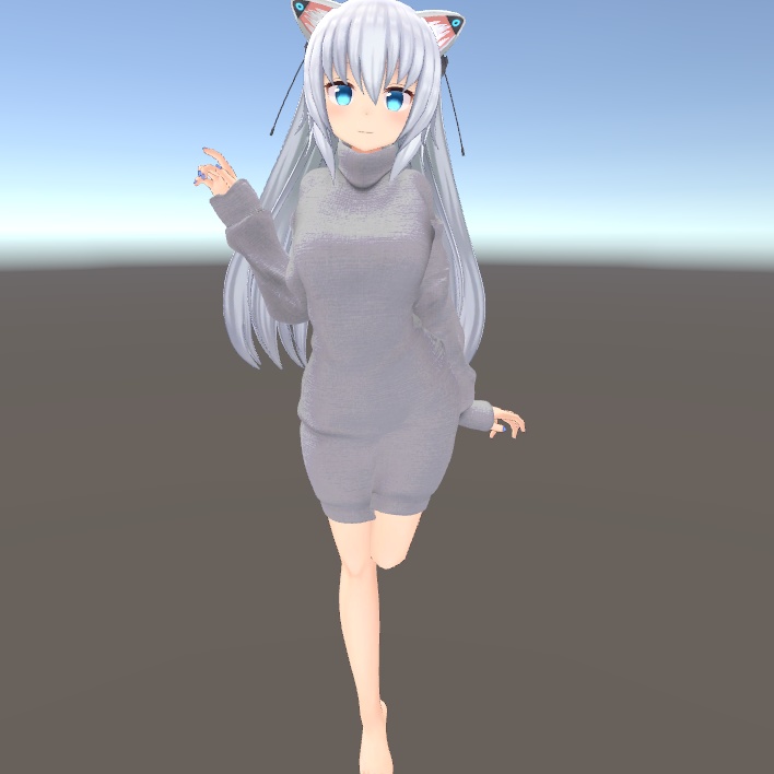 【FLASTOREアバター用】Sweater One-piece dress