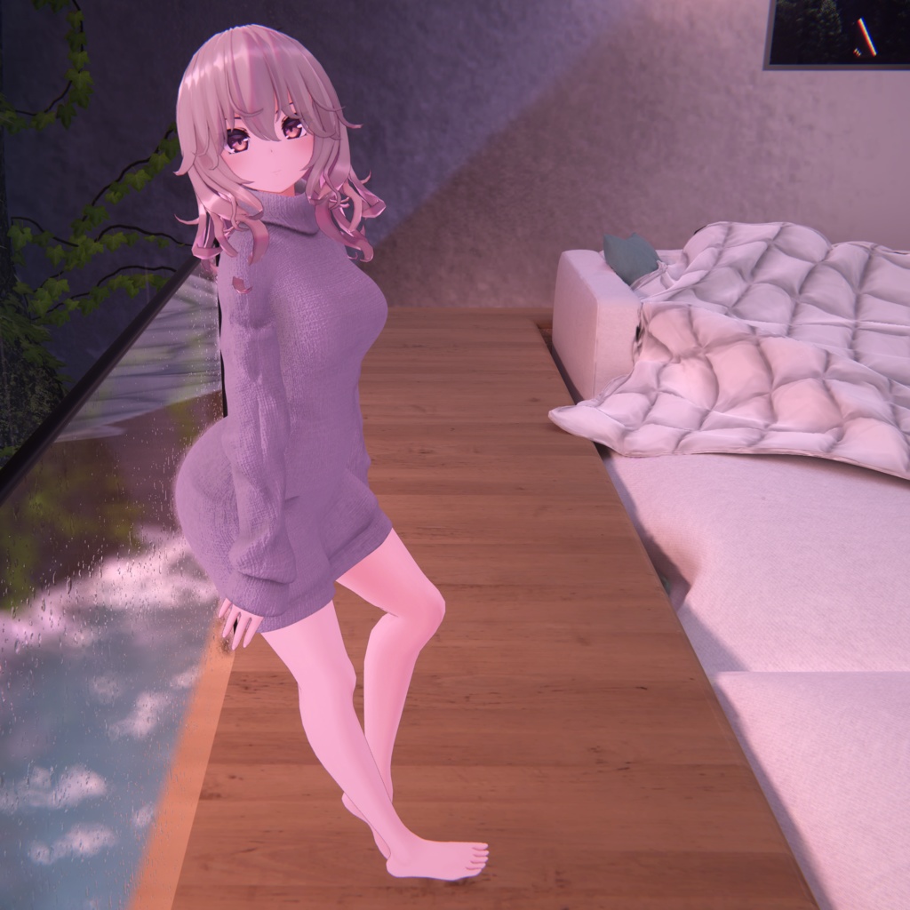 【FLASTOREアバター用】Sweater One-piece dress