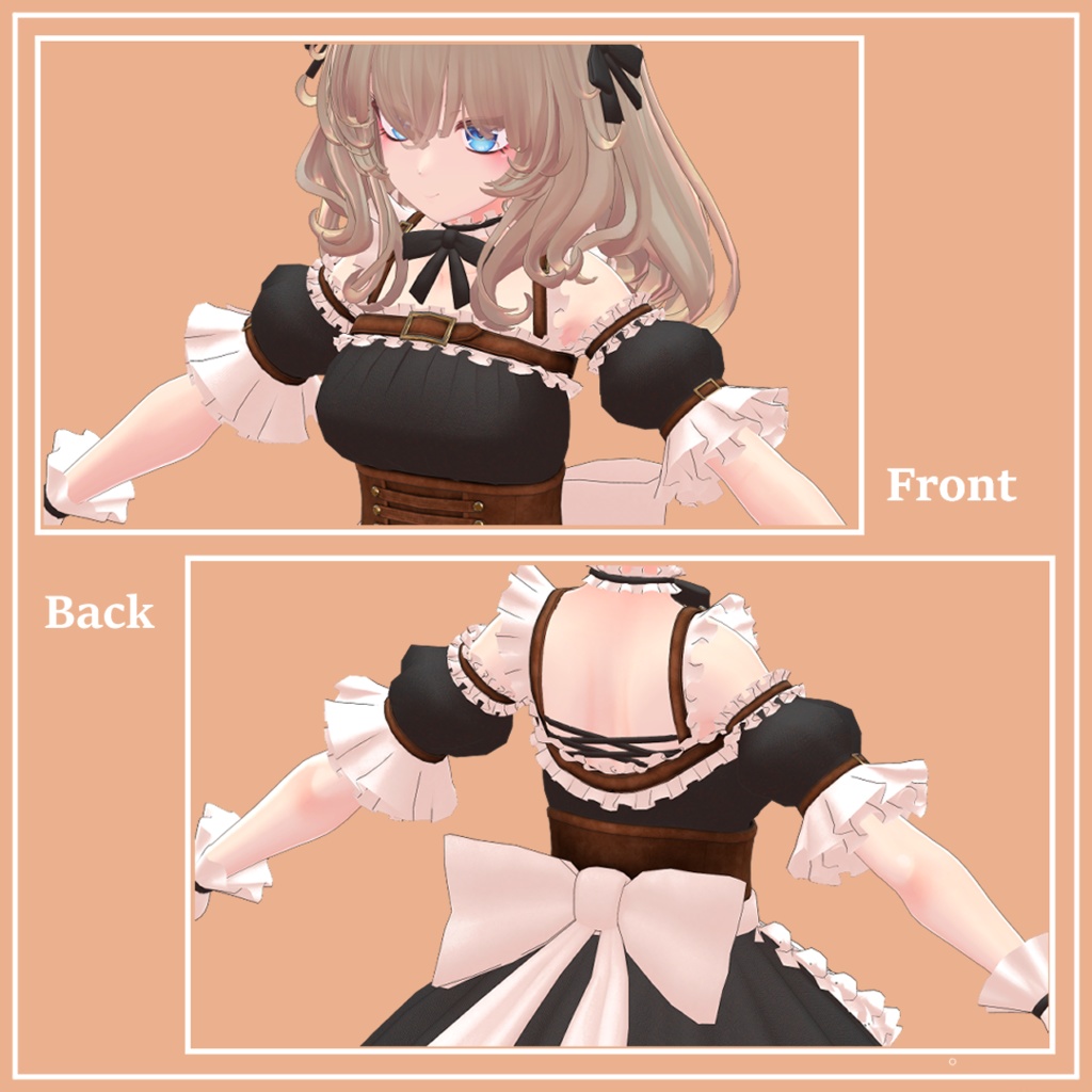 【FLASTOREアバター用】Steam Punk Maid Mini