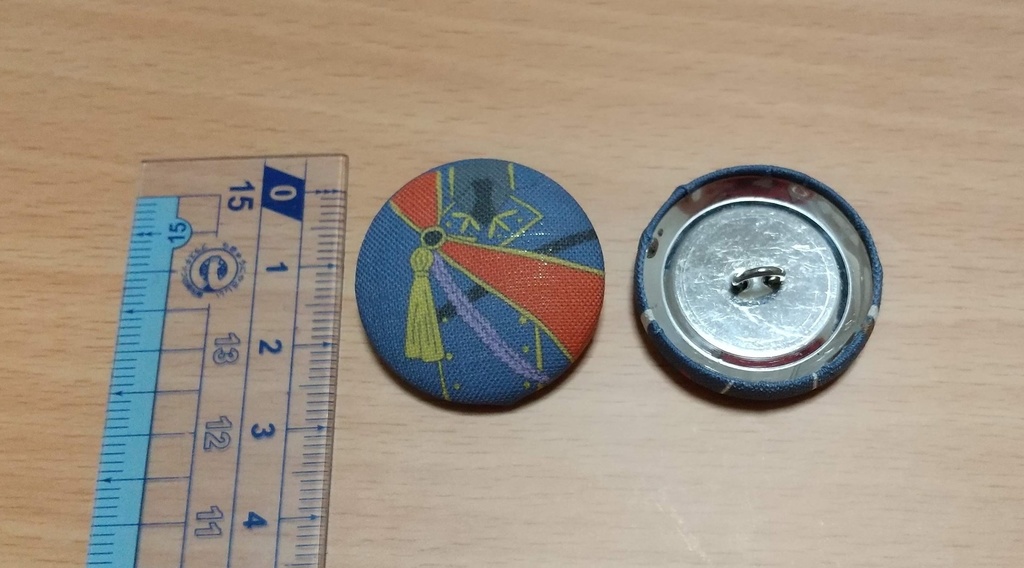 戦装束くるみボタン -その1-