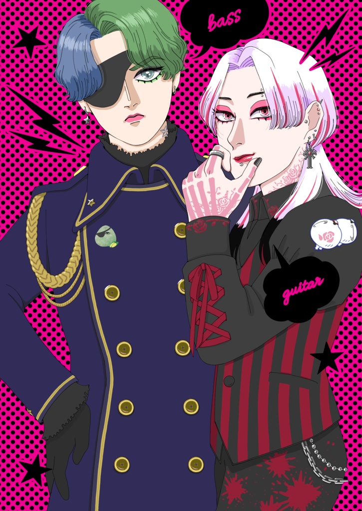 イラスト制作依頼(こんぶおにぎりとらいちょうさん)