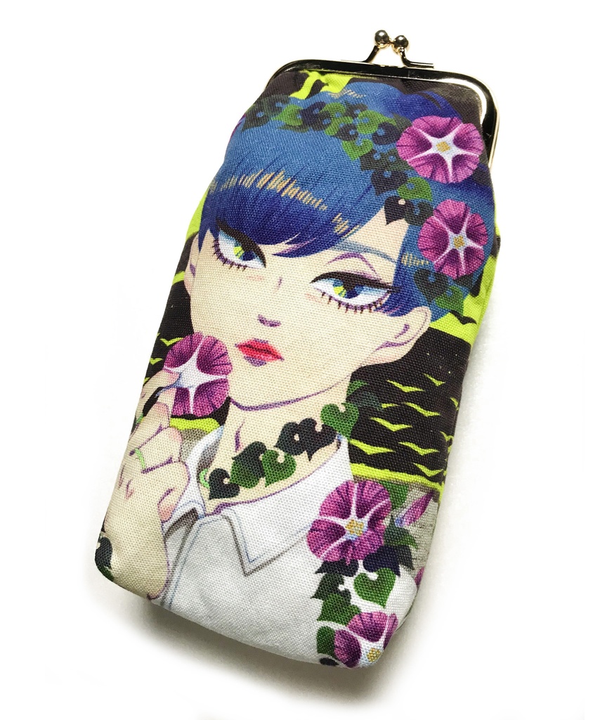 【ラス１】ハマヒルガオ少年のがま口ポーチ