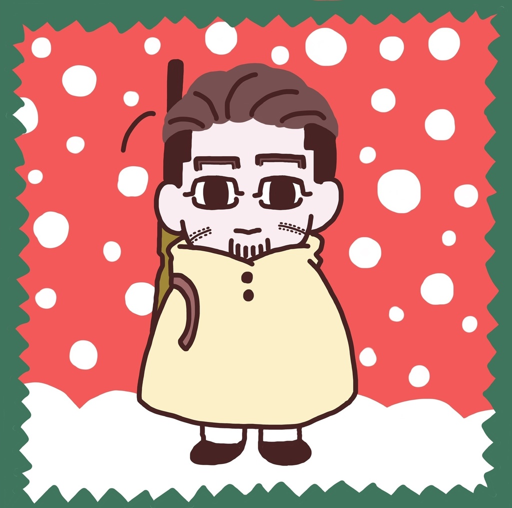 ミニタオル 雪の上等兵