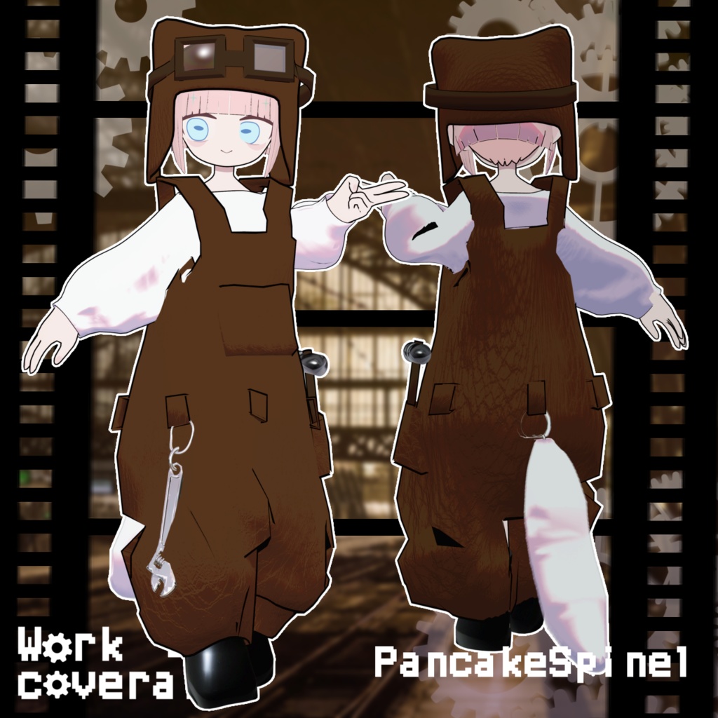 【無料FREE】work coveralls 3アバター対応