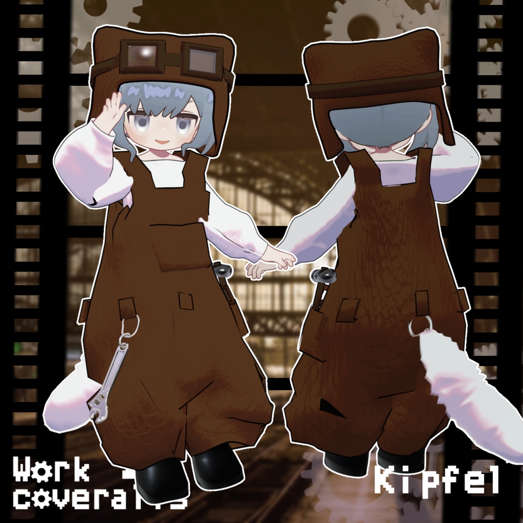 【無料FREE】work coveralls 3アバター対応