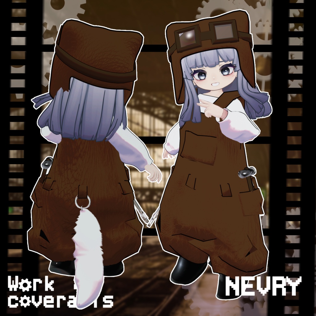 【無料FREE】work coveralls 3アバター対応