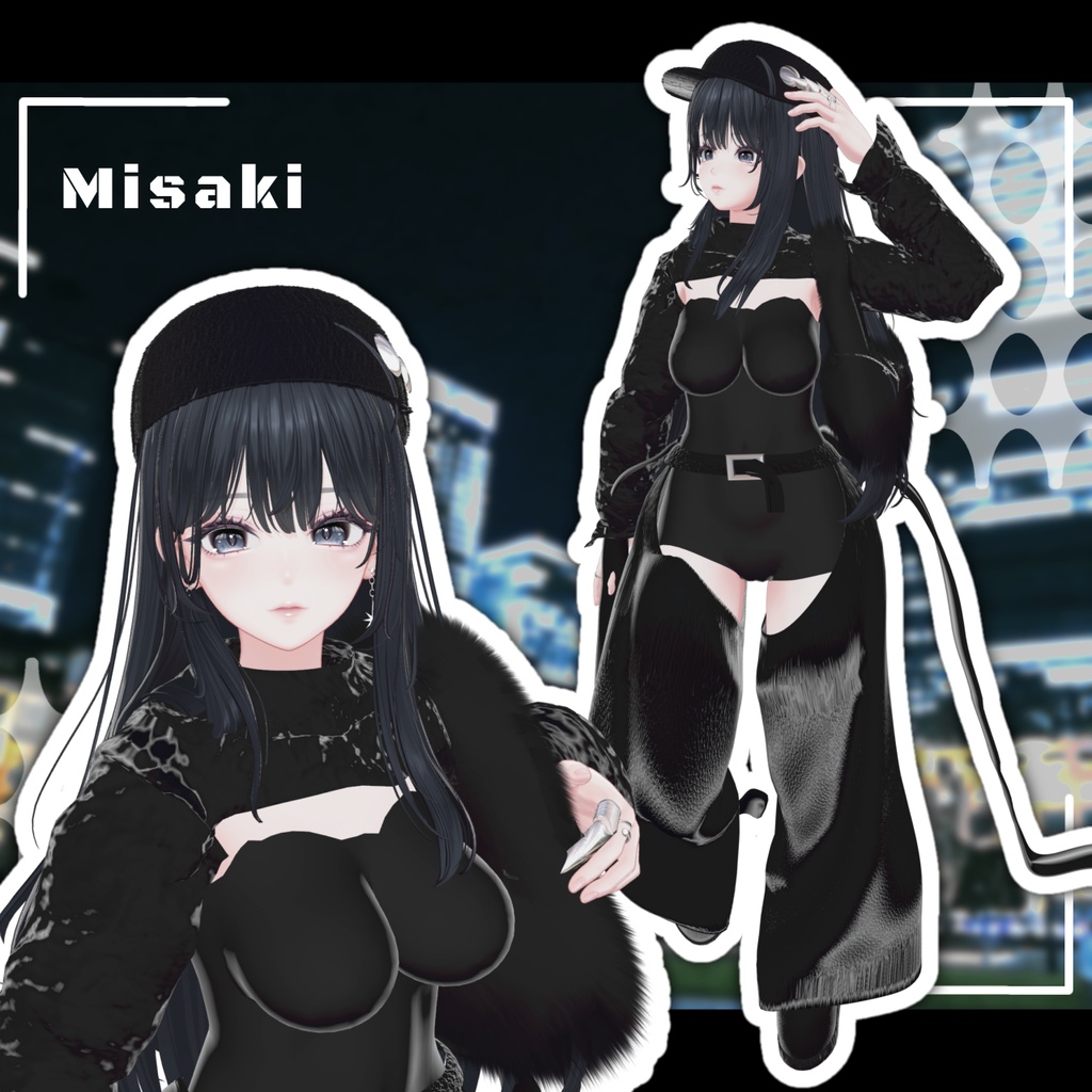 【3Ⅾ衣装】『MonoFlux』10アバター対応