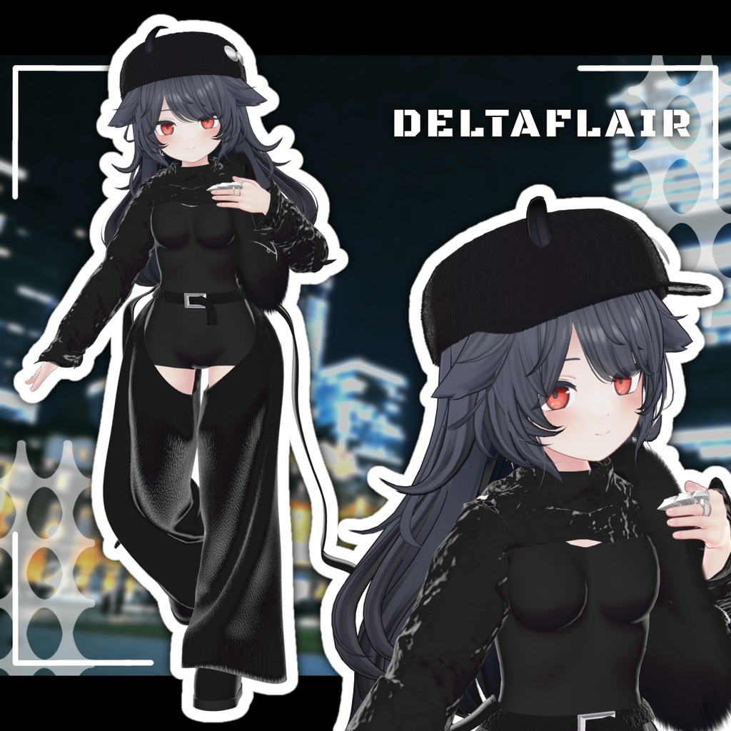 【3Ⅾ衣装】『MonoFlux』10アバター対応