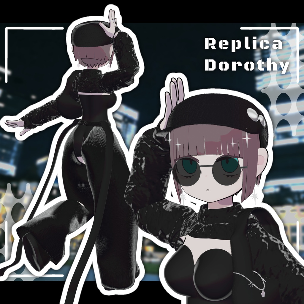 【3Ⅾ衣装】『MonoFlux』10アバター対応