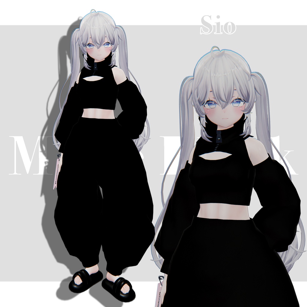 1日限定無料!!!【3D衣装】Mode Black 20アバター