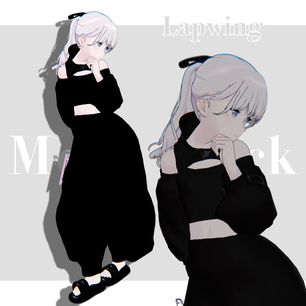 1日限定無料!!!【3D衣装】Mode Black 20アバター