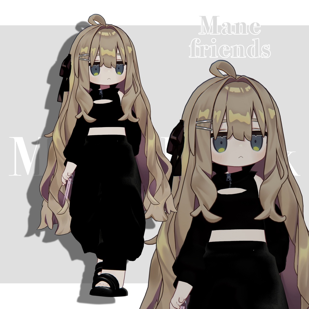 1日限定無料!!!【3D衣装】Mode Black 20アバター