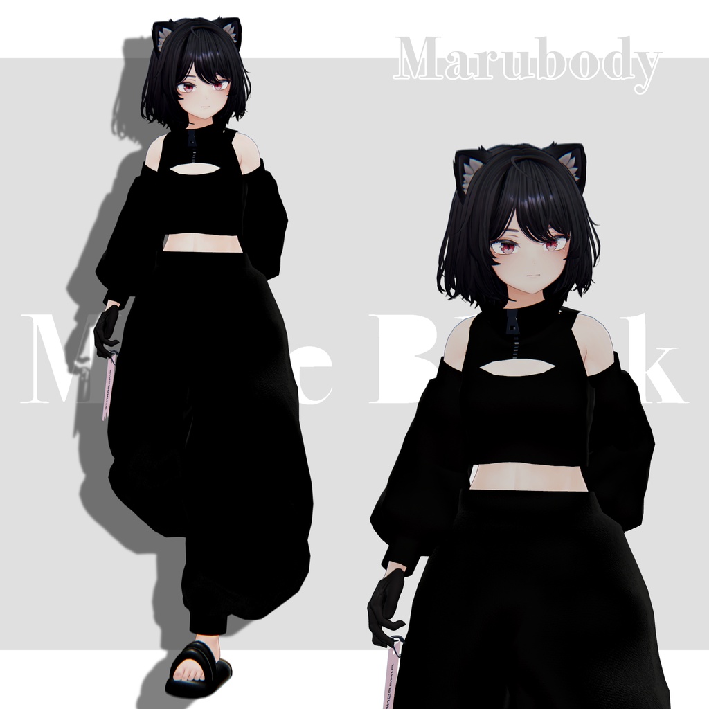 1日限定無料!!!【3D衣装】Mode Black 20アバター