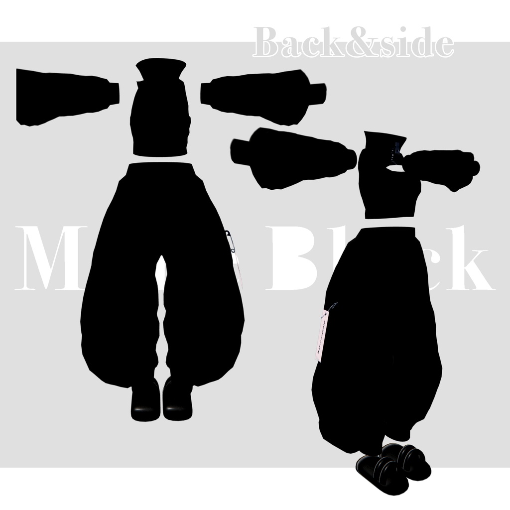 1日限定無料!!!【3D衣装】Mode Black 20アバター