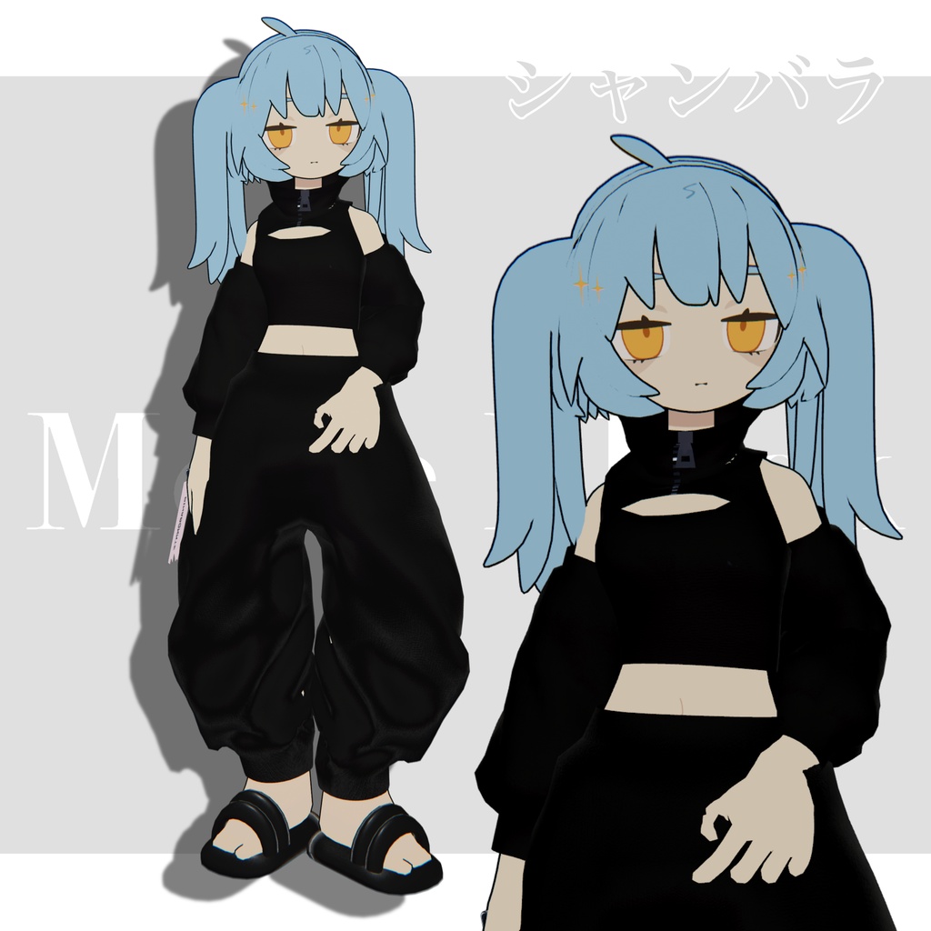 1日限定無料!!!【3D衣装】Mode Black 20アバター