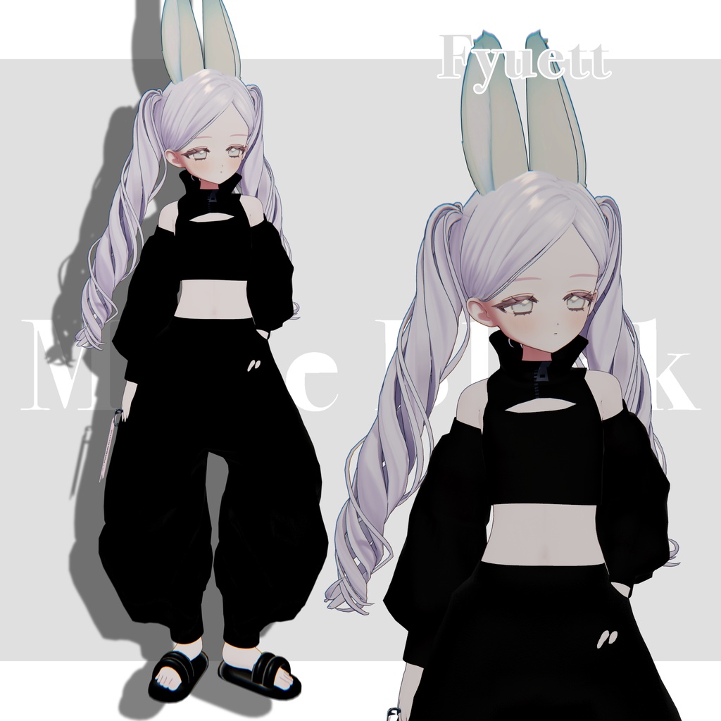 1日限定無料!!!【3D衣装】Mode Black 20アバター