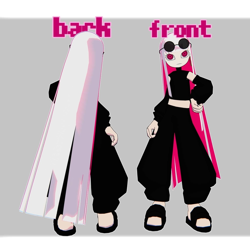 【8/9までセール】ピンク・ビビッドpink・vivid /オリジナル3Dモデル