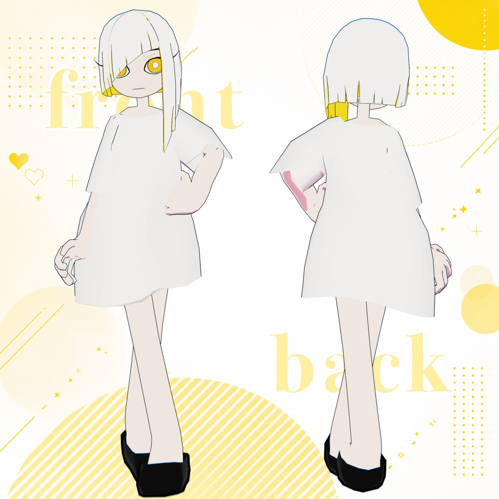 【セール!!】イエロー・シャルトルyellow・chartreu/3Dオリジナルアバター