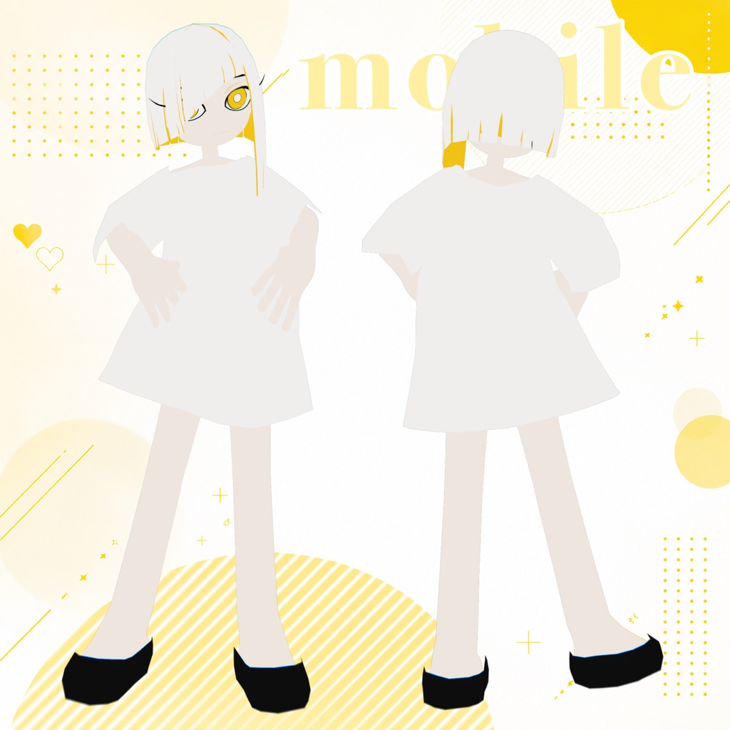 【セール!!】イエロー・シャルトルyellow・chartreu/3Dオリジナルアバター