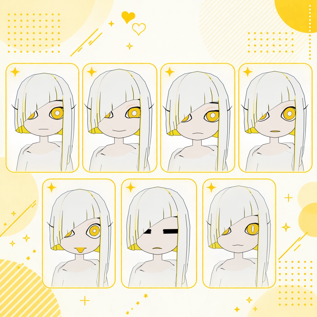 【セール!!】イエロー・シャルトルyellow・chartreu/3Dオリジナルアバター