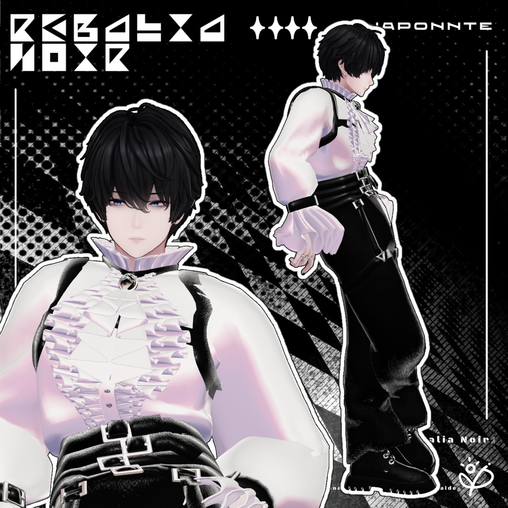 セール!!!【3D衣装】Regalia Noir 10アバター対応