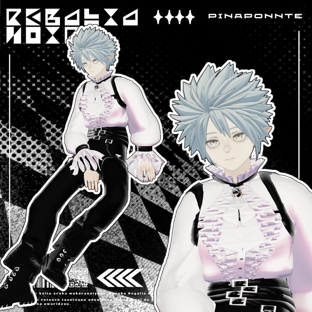 セール!!!【3D衣装】Regalia Noir 10アバター対応
