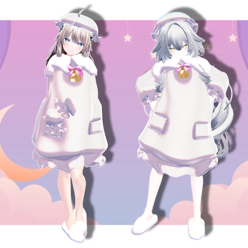 【3D衣装】無料free 羊みたいなもこもこパジャマ