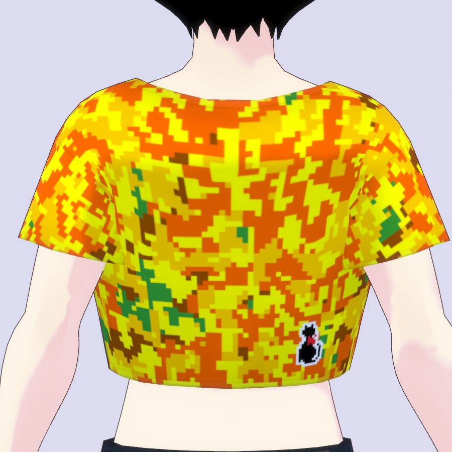 紅葉迷彩ミニTシャツ