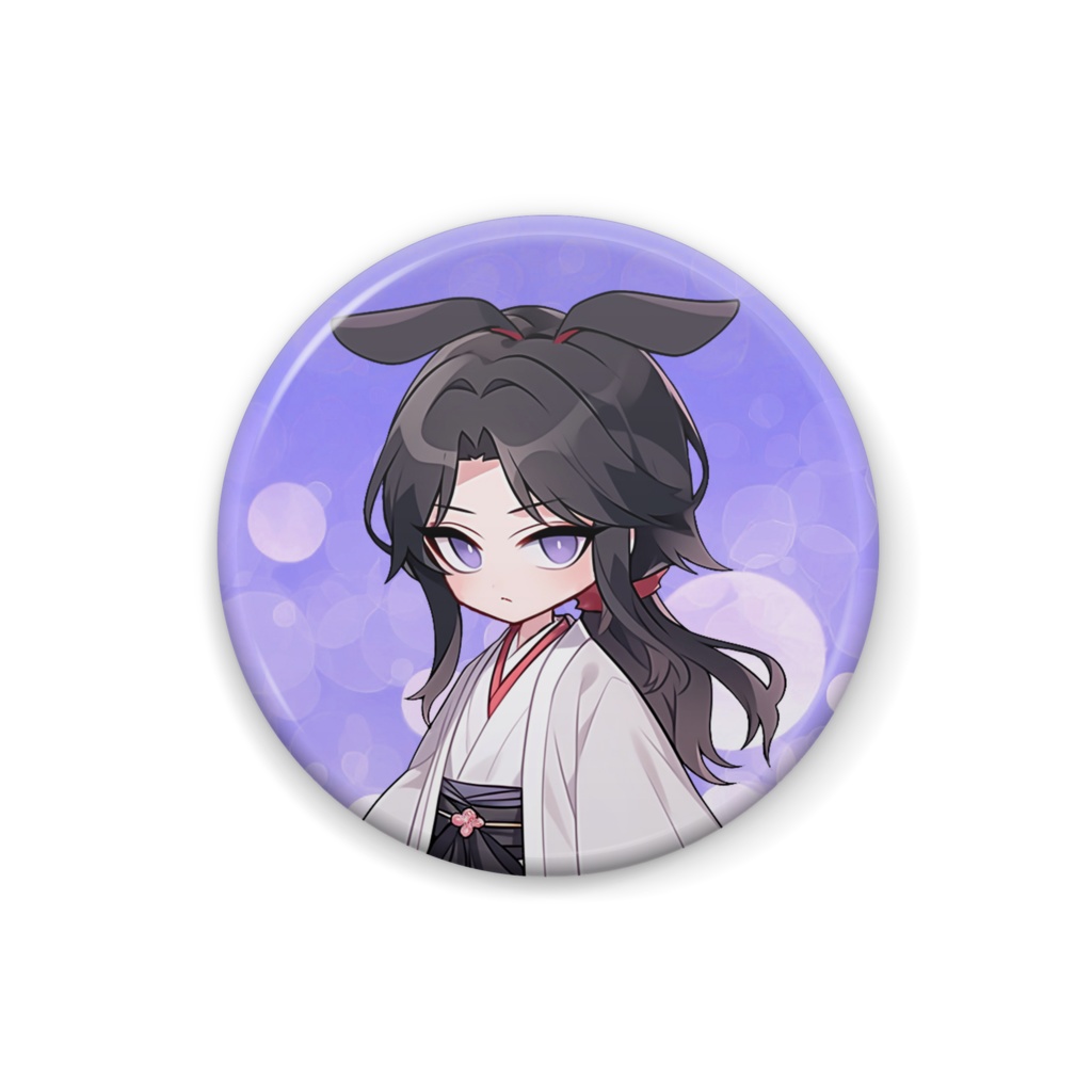 缶バッジ（ウサギの神使）