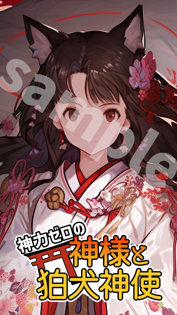 神力ゼロの神様と狛犬神使 待ち受け画像