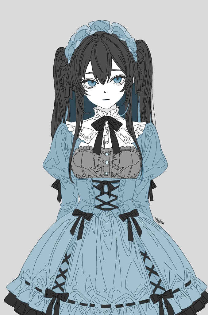 ゴシック少女|高解像度イラストセット 01