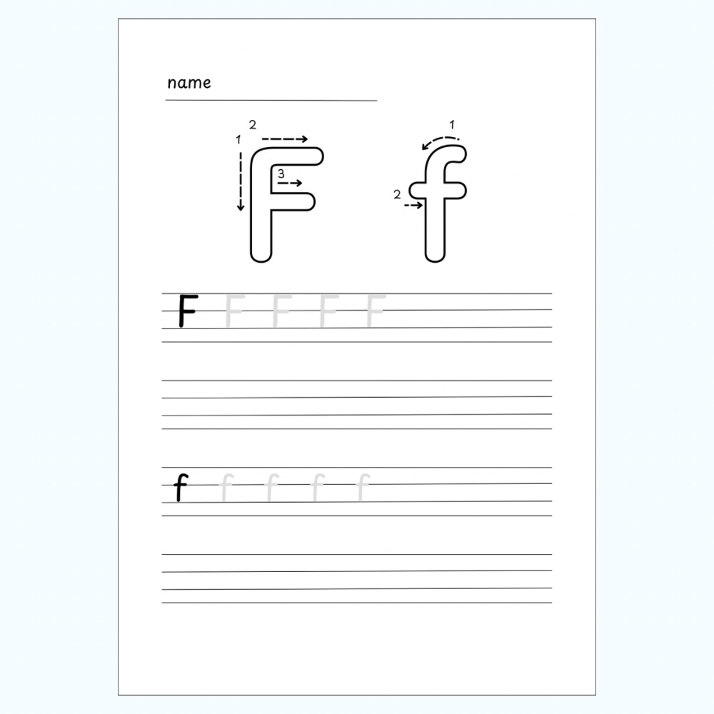 アルファベット なぞりがき(A–Z)|Alphabet Tracing Worksheets|Printable PDF