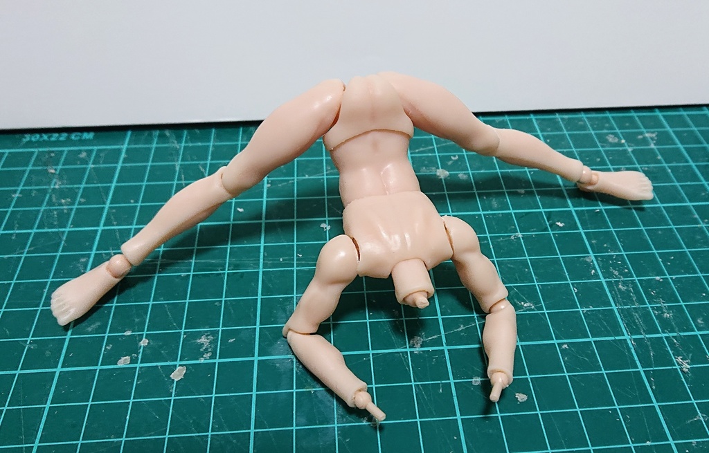 簡易男性可動素体 1/12スケール 3Dプリンター出力品