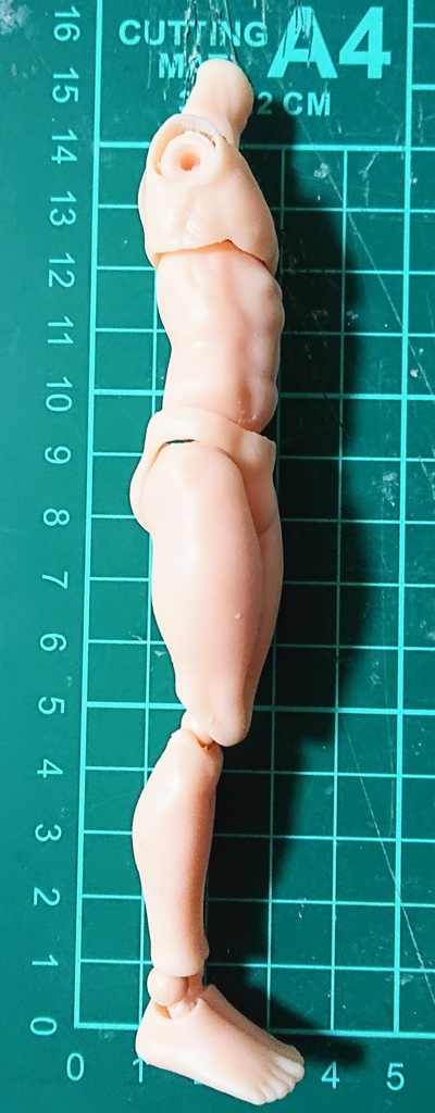 簡易男性可動素体 1/12スケール 3Dプリンター出力品