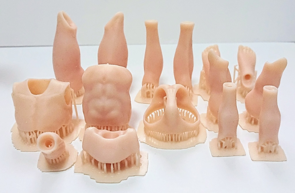 簡易男性可動素体 1/12スケール 3Dプリンター出力品