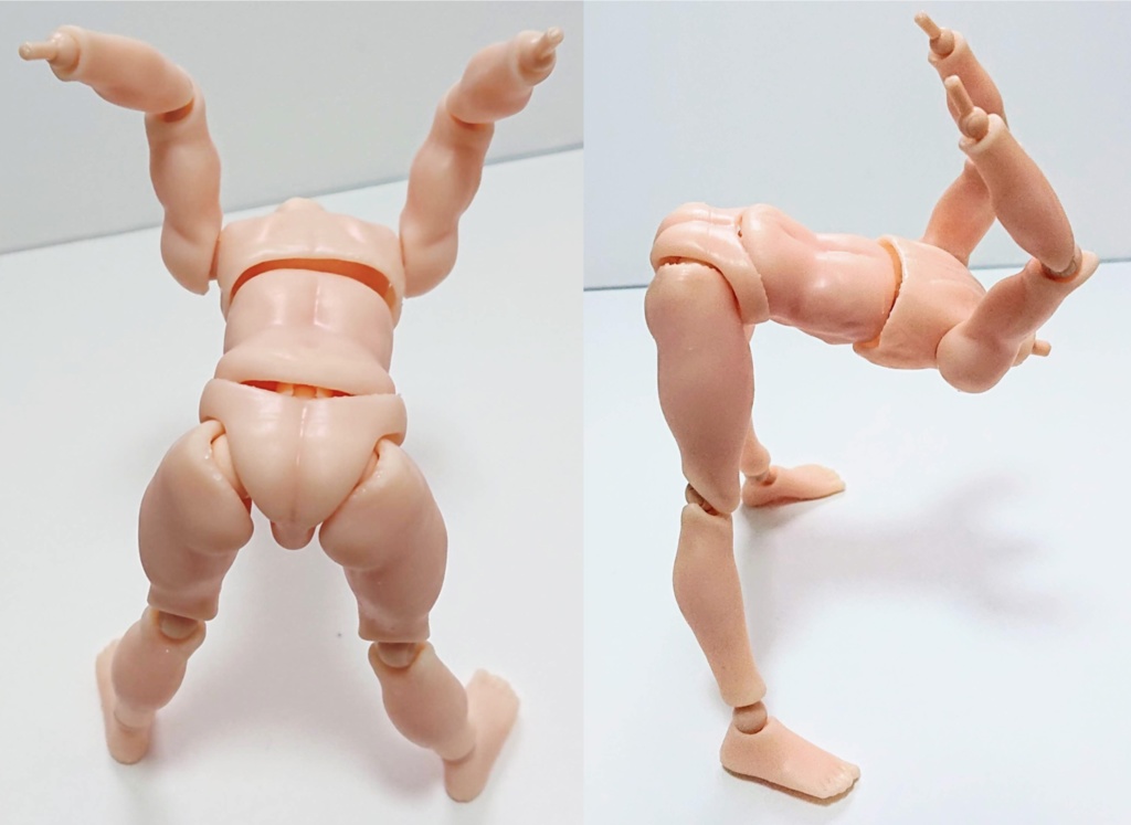 簡易男性可動素体 1/12スケール 3Dプリンター出力品