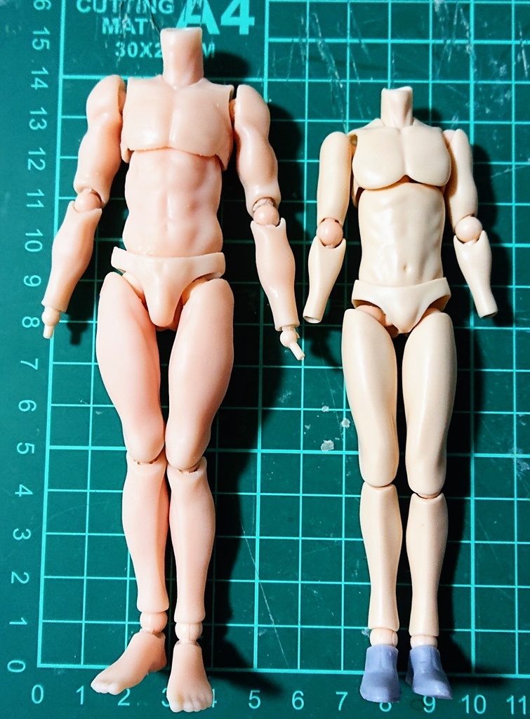 簡易男性可動素体 1/12スケール 3Dプリンター出力品